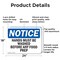 Signmission Hands Must Be Washed Before Any Food Prep, 24 in W x Rectangle, Aluminum OS-2PACK-NS-A-1824-L-13223 - alternate 8